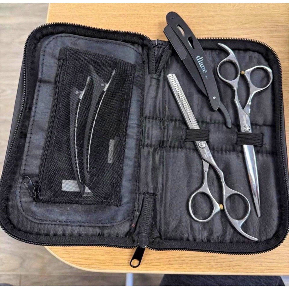 Diane D5800 Series Hair Cutting & Thinning Shears Set with Case & Razor Kit